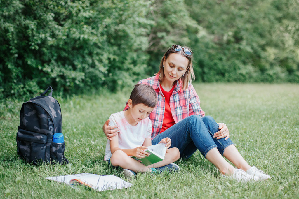 Mother Reading to Child